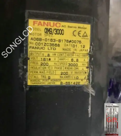 FANUC A06B-0163-B176#0075 伺服馬達