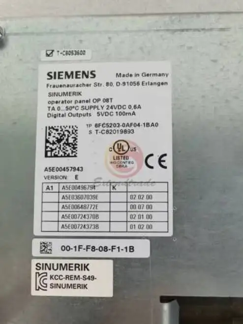 Siemens 6Fc5203-0Af04-1Ba0