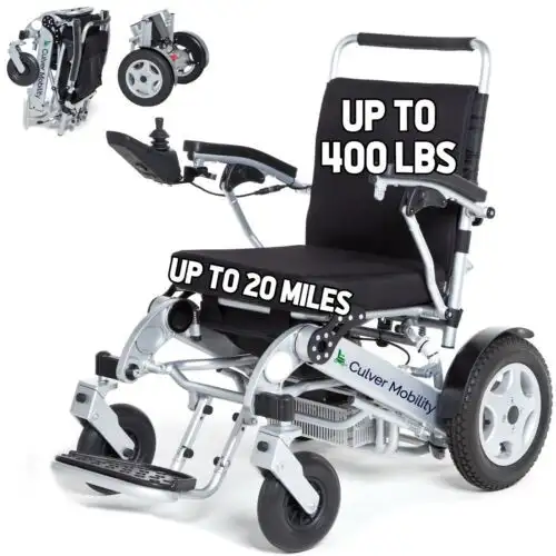 Folding & Divisible Electric Wheelchairs 1 Battery-400Lbs -500W- 20 Miles