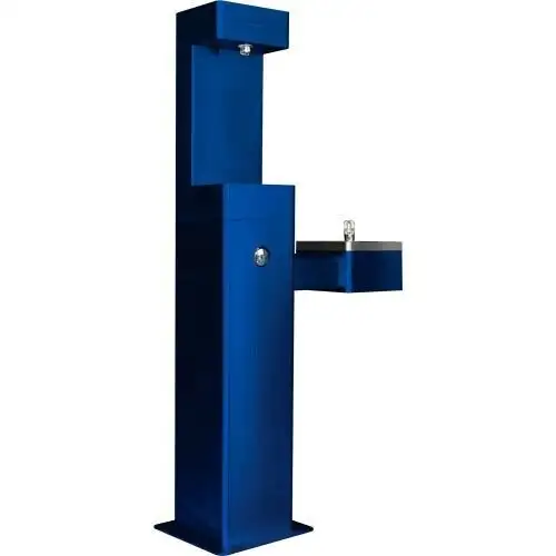 New Outdoor Bottle Filling Station W/ Drinking Fountain Blue