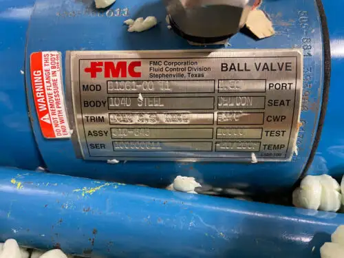 Fmc Ball Valve Part #B1561-00T1