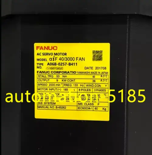 Fanuc A06B-0257-B411 伺服主軸馬達