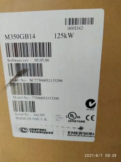 Control Techniques M350Gb14 Mentor II 125Kw Controller