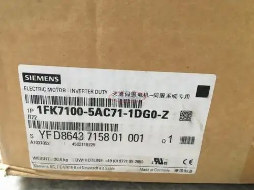 Siemens 1Fk7100-5Ac71-1Dg0-Z Servo Motor