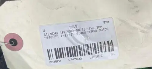 Siemens 1Fk7083-5Af71-1Fh2 電機