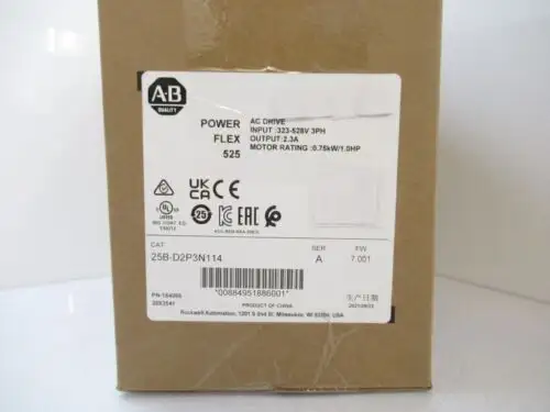 25B-D2P3N114 Powerflex 525 0.75Kw 1Hp 交流驅動器