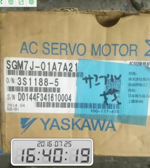 Yaskawa Sgm7J-01A7A21 Servo Motor