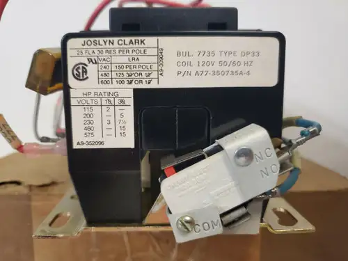 New In Joslyn Clark Reversing Contactor A77-350735A-4