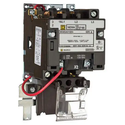 Square D 8536Sbo2V02Es Magnetic Motor Starter Nema 120V 18A 3P
