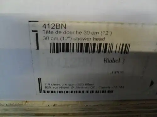 Riobel 412Bn 12" Round Rain Shower Head Brushed Nickel