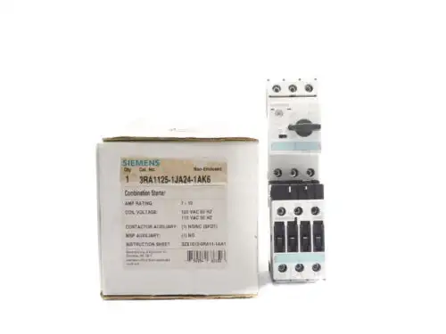Siemens 3Ra1125-1Ja24-1Ak6 110/120Vac 7-10A