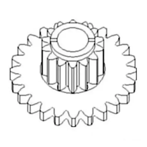 Ce18522 Jd 9660Sts 9670Sts 9760Sts 9770Sts pignon de renvoi combiné
