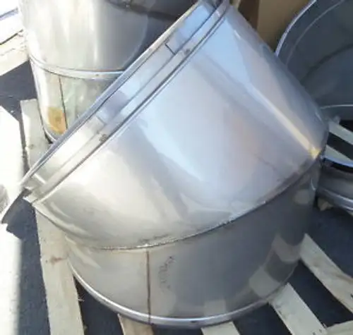 Schebler Model PA RapidLock 30 UL 103-Listed Industrial Exhaust Vent 45 Elbow